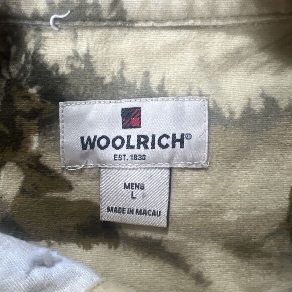 Vintage Woolrich Deer Whitetail Brown Button Down Shirt Men’s Large - Picture 5 of 7